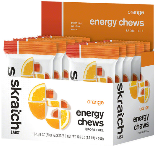 Skratch Labs Skratch Labs Sport Chews Sport Chews Orange Energy Chews Pack of  10