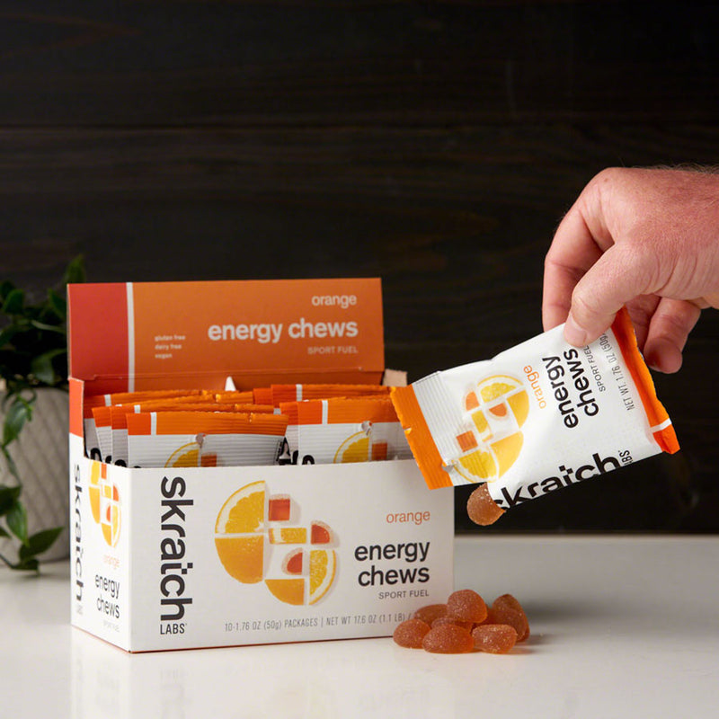 Load image into Gallery viewer, Skratch Labs Skratch Labs Sport Chews Sport Chews Orange Energy Chews Pack of  10
