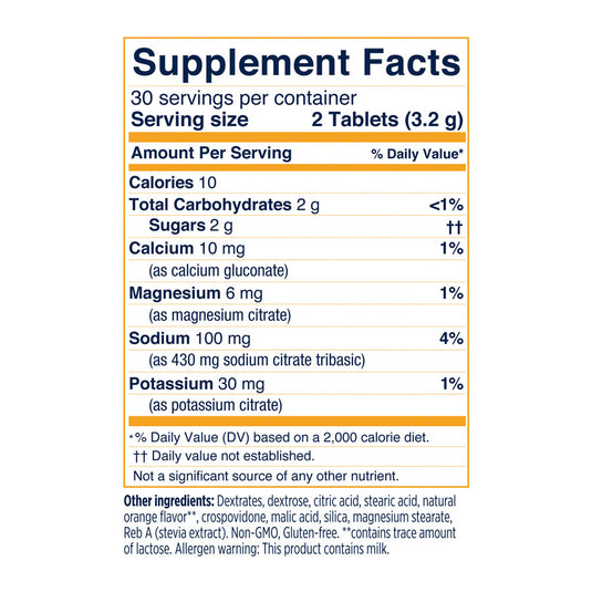 SaltStick Fastchews Chewable Electrolyte Tablets - Bottle of 30, Orange