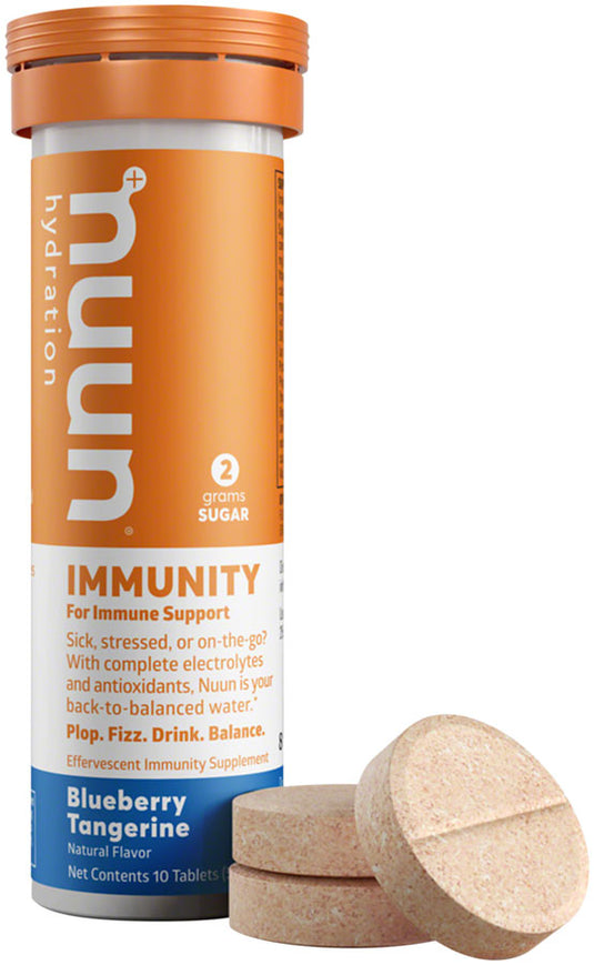 Nuun Immunity Drink Mix Blueberry/tangerine, Box of 8, 10 servings