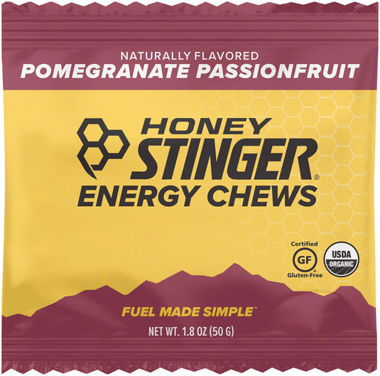 Honey Stinger Organic Energy Chews Box of 12 Energy Pomegranate Box of 12 Yes
