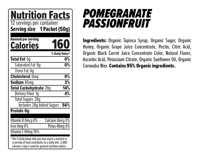 Load image into Gallery viewer, Honey Stinger Organic Energy Chews Box of 12 Energy Pomegranate Box of 12 Yes
