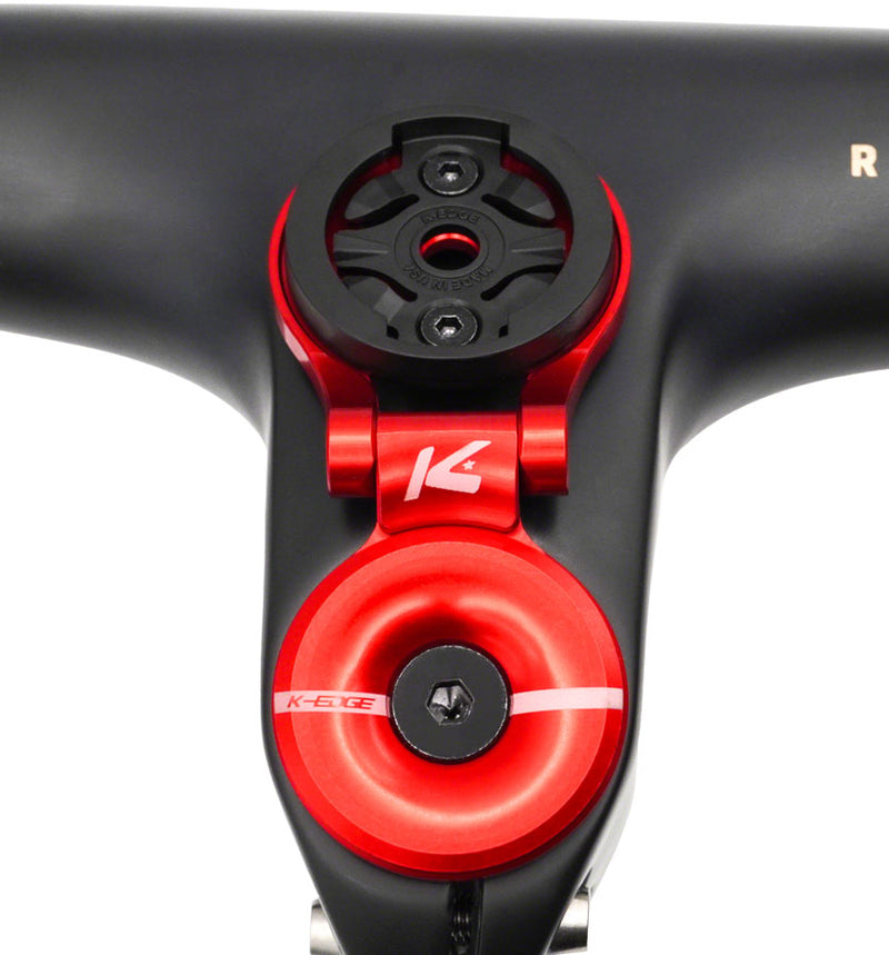 Load image into Gallery viewer, K-Edge Garmin Race Stem Mount with Cap - Red
