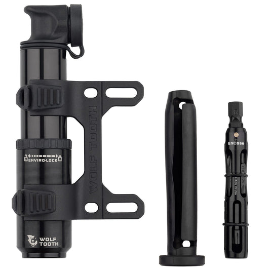 Wolf Tooth EnCase 40cc Pump with Hex Wrench | Waterproof Aluminum Bike Pump