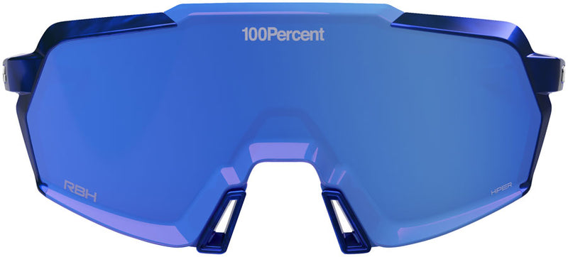 Load image into Gallery viewer, 100% Korbin LE Sunglasses - RBH Gloss Blue Holographic/Hiper Royal Blue Mirror Lens
