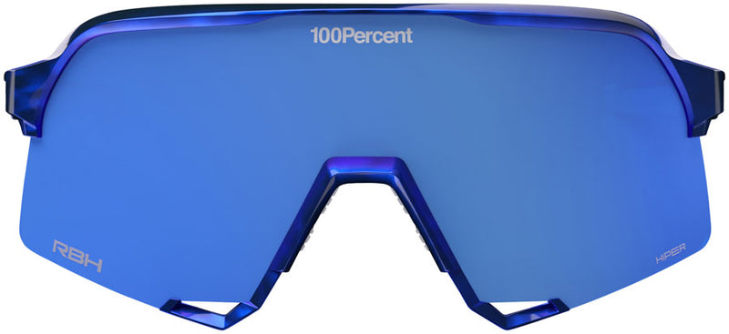 Load image into Gallery viewer, 100% S3 Sunglasses - LE RBH Gloss Blue Holographic/Hiper Royal Blue Mirror Lens
