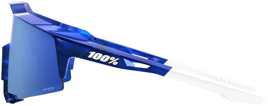 100% Speedcraft Sunglasses - LE RBH Gloss Blue Holographic/Hiper Royal Blue Mirror Lens