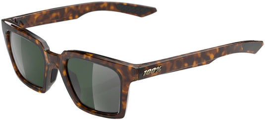 100% Erba Sunglasses - Gloss Havana/Grey-Green Lens