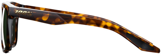 100% Hudson Sunglasses - Gloss Havana/Grey-Green Lens