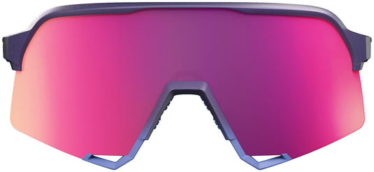 100% S3 Sunglasses - Satin Storm Metallic/Purple Mirror Lens