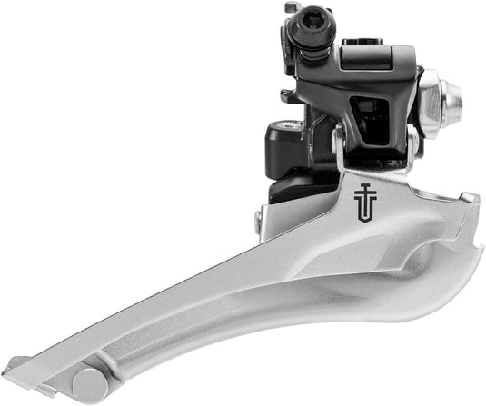 microSHIFT-Sword-Black-Front-Derailleur-Road-Double-Braze-on-Front-Derailleur-FRDR0619-Bicycle-Front-Derailleur