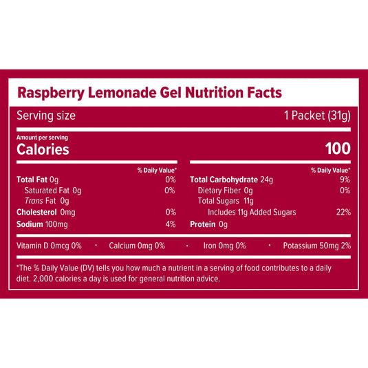 Honey Stinger Electrolyte Energy Gel, Raspberry Lemonade, 12/Count