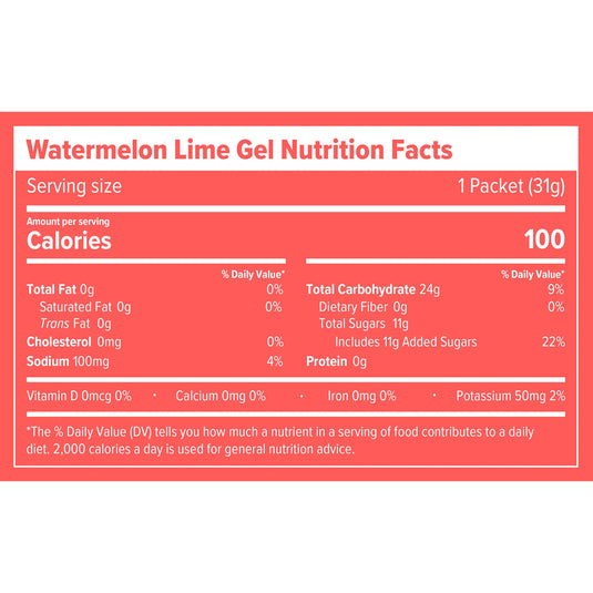 Honey Stinger Electrolyte Energy Gel, Watermelon Lime, 12/Count