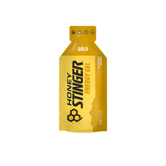 Honey Stinger Energy Gel Gold, Box of 24 With B Vitamins & Electrolytes