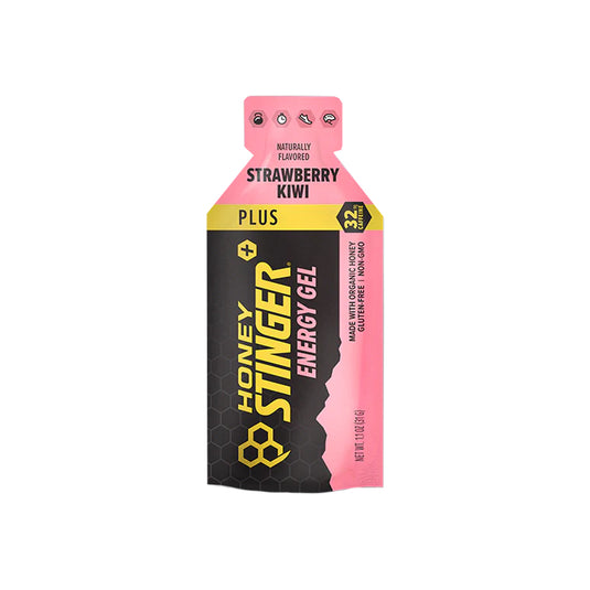 Honey Stinger Organic Energy Gel Box of 24 Energy Strawberry/Kiwi Caffeine Box of 24 Yes