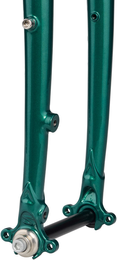Surly Straggler Thru-Axle Fork - 650b, 390mm, 1-1/8" Straight Steerer, Steel, Subtropic Algae