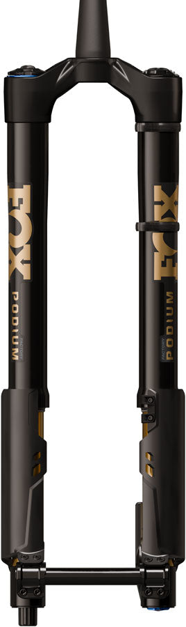FOX Factory Podium Inverted Suspension Fork - 29", 170 mm, 20TA x 110 mm, 44mm Offset, GRIP X2, 58HT Crown, Black/Podium