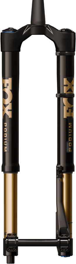 FOX Factory Podium Inverted Suspension Fork - 29", 160 mm, 20TA x 110 mm, 44mm Offset, GRIP X2, 58HT Crown, Black/Podium
