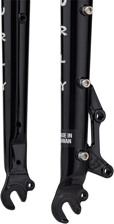 Surly Cocktail Fork - 27.5", QRx100mm, 1-1/8" Straight Steerer, 420mm Axle To Crown, Steel, Black
