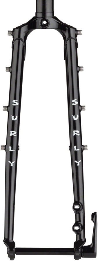 Load image into Gallery viewer, Surly Disc Trucker Fork - 26", 1-1/8" Straight, 100x12 mm Thru-Axle, Steel, Disc, Black
