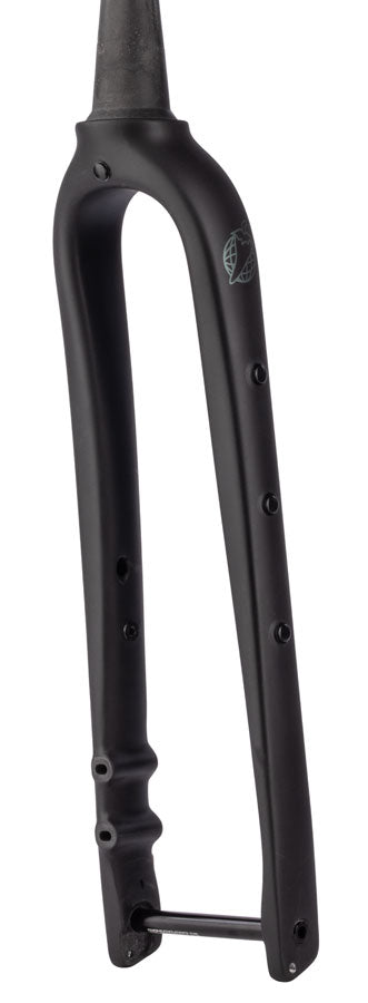 Salsa Waxwing Carbon V2 Fork - 700c/650b, 100x12mm Thru-Axle, 1-1/8" Tapered, Carbon, Flat Mount Disc, Black