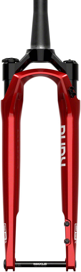 RockShox Rudy Ultimate XPLR A2, Suspension Fork, 700C, Solo Air, 30mm, 1-1/8''-1.5'', 12x100mm TA, Rake: 45mm, Red