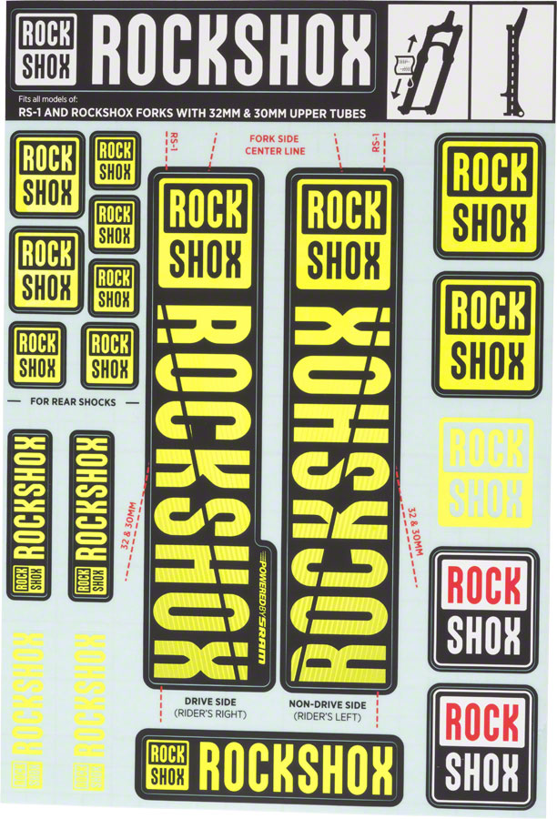 Load image into Gallery viewer, RockShox-Fork-Decal-Kits-Sticker-Decal-FK4050

