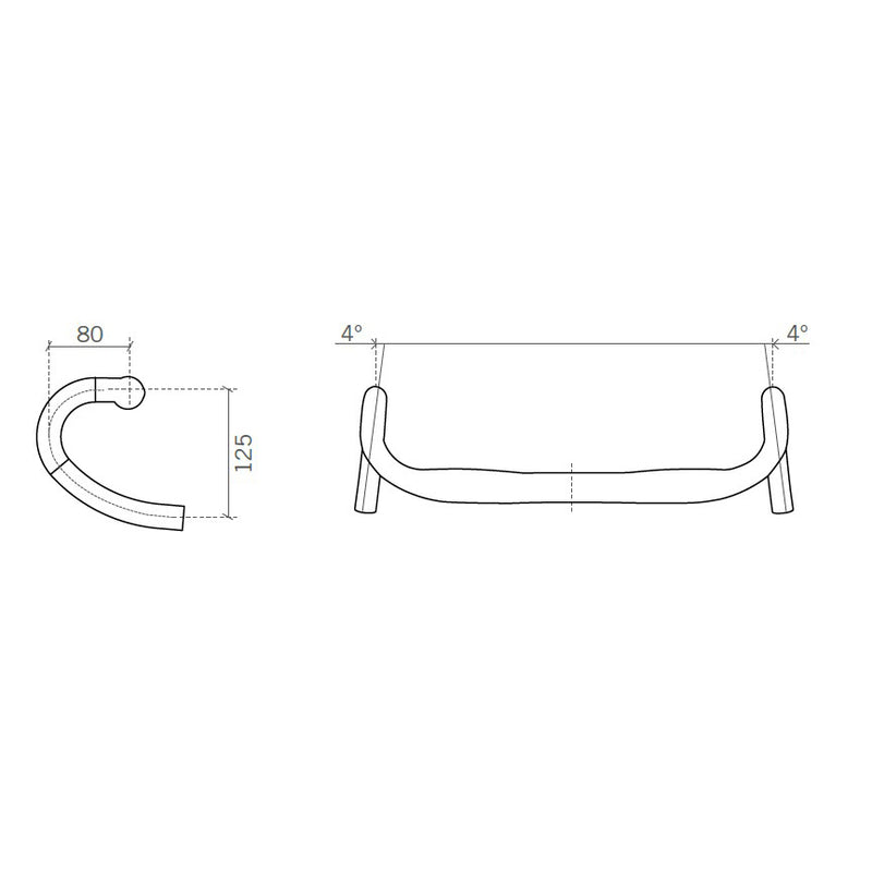 Load image into Gallery viewer, FSA Energy Compact SCR Handlebar 31.8 Clamp 40cmDrop 125mm Black Aluminum
