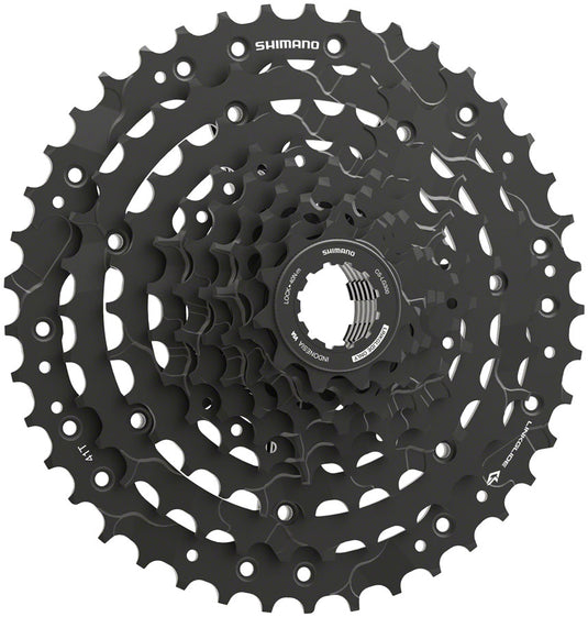 Shimano CUES CS-LG300-9 Cassette - 9-Speed, 11-41t, LINKGLIDE, Black