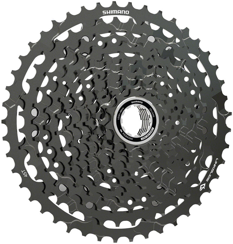 Load image into Gallery viewer, Shimano CUES CS-LG400-11 Cassette - 11-Speed, 11-45t, LINKGLIDE, Black
