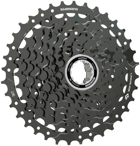 Shimano CUES CS-LG400-9 Cassette - 9-Speed, 11-36t, LINKGLIDE, Black