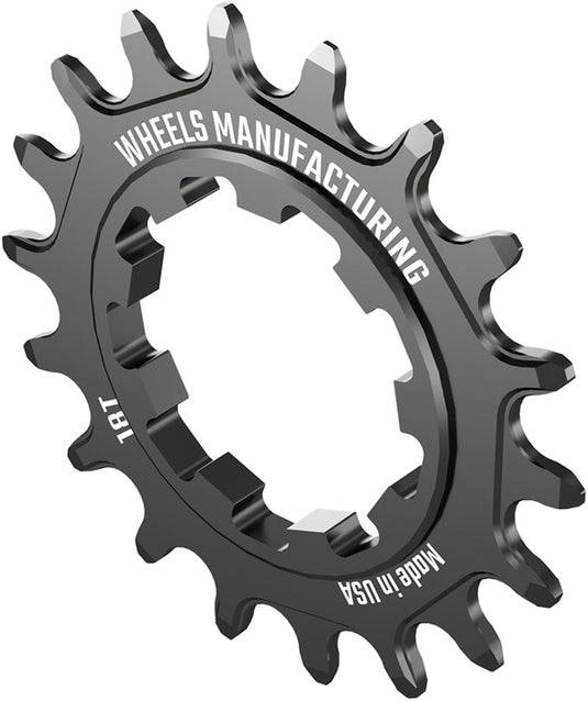 Wheels Manufacturing SOLO-SPEED Cog - 18t, Fits SOLO-SPLINE and SOLO-XD kits, Black