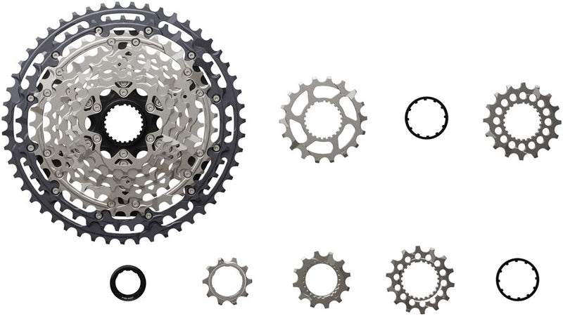 Load image into Gallery viewer, Shimano Deore XT CS-M8200-12 Cassette - 12-Speed, 10-51t, Hyperglide+, Micro Spline, Gray/Silver

