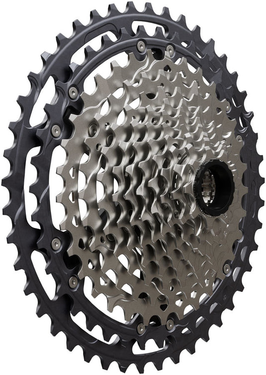 Shimano Deore XT CS-M8200-12 Cassette - 12-Speed, 9-45t, Hyperglide+, Micro Spline, Gray/Silver