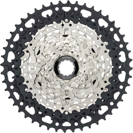 microSHIFT Advent MX 1x10-Speed Groupset - MX Trail Shifter, MX Rear Derailleur, Steel Cage, Clutched, 11-48t Cassette,