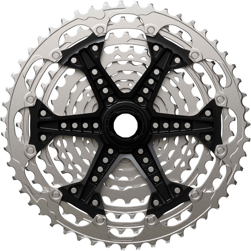 Load image into Gallery viewer, Shimano Deore CS-M6200-12 Cassette - 12-Speed, 10-51t, Hyperglide+, Micro Spline, Silver
