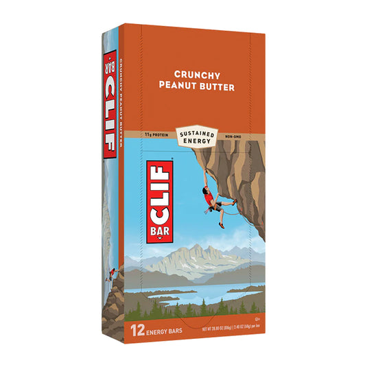 Clif Bar Original Crunchy Peanut Butter Box of 12 Convenient Source of Energy