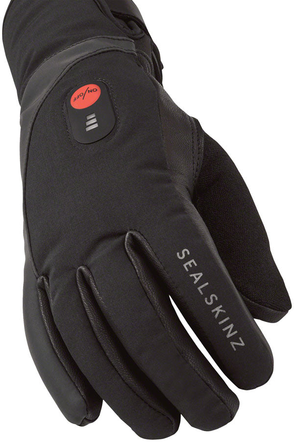 Load image into Gallery viewer, SealSkinz Upwell Heated Gloves - Black, Large
