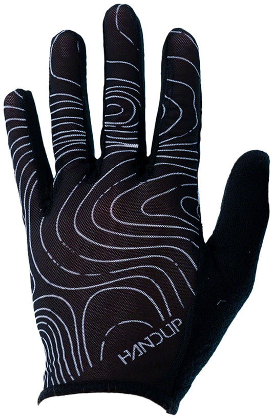 Handup Vented Gloves - Topo Map Black, Small