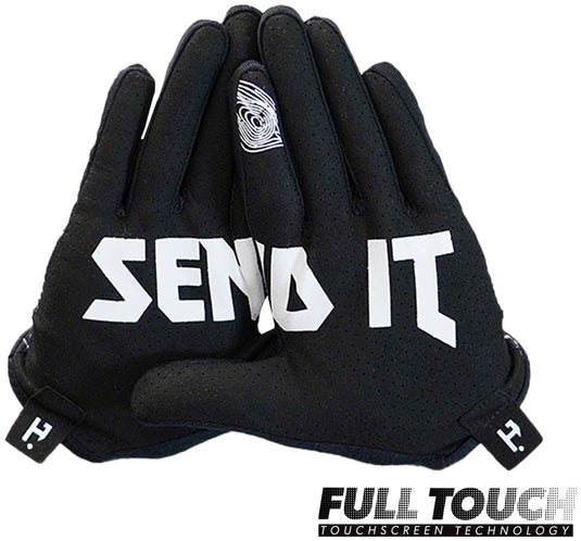 Handup Vented Gloves - Topo Map Black, Small