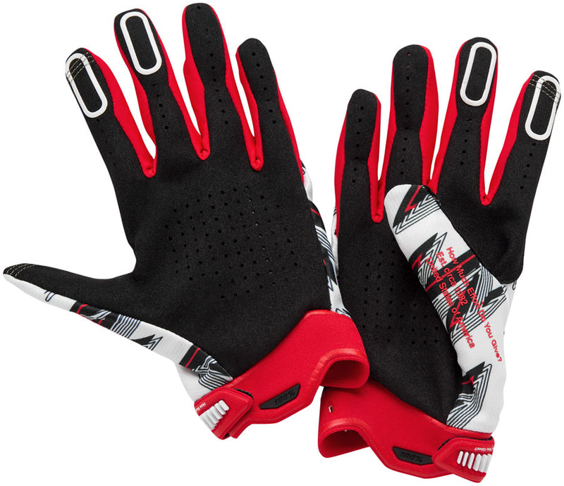Load image into Gallery viewer, 100% Ridefit Gloves - Red, Medium
