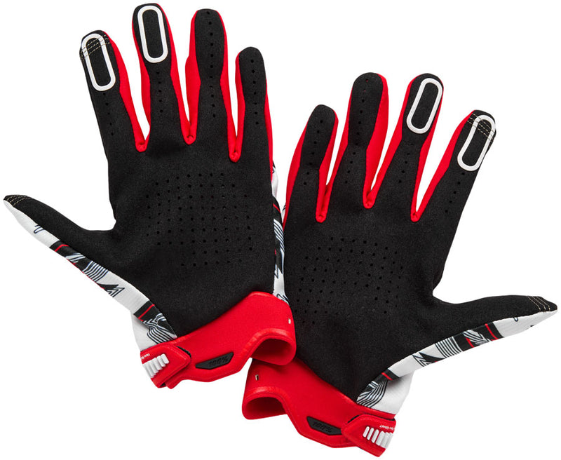 Load image into Gallery viewer, 100% Ridefit Gloves - Red, Medium
