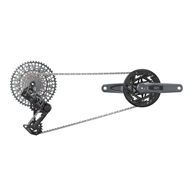 Load image into Gallery viewer, SRAM GX Eagle T-Type Ebike AXS Groupset - 104BCD 34T with Clip-On Guard, Derailleur, Shifter, 10-52t Cassette, Arms not
