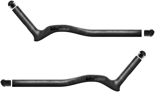 Vision Speed Extensions, 400mm Length, J-Bend Shape, Aero Bar Add-on – Carbon