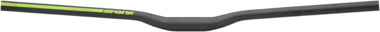 Spank Spoon 800 Handlebar 31.8mm Clamp 800mm 20mm Rise Black/Green Aluminum MTB