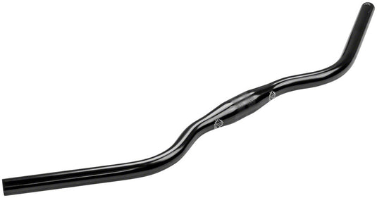 Velo Orange Curvy Handlebar 31.8mm Clamp 30° BackSweep 680mm Width Blk Aluminum