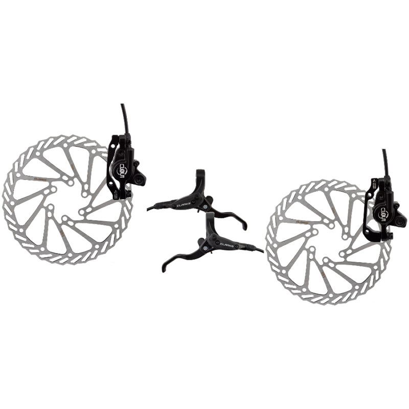 Load image into Gallery viewer, Clarks-Disc-Brake-&amp;-Lever-Universal-HBSL0127-HBSL0129-MTB-Flat-Bar-Disc-Brakes
