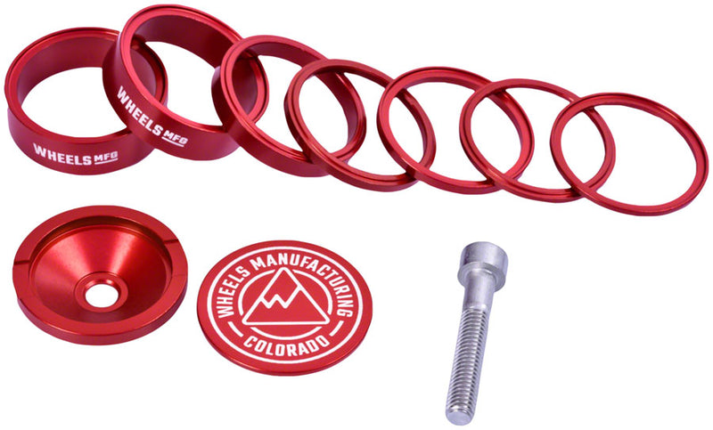 Load image into Gallery viewer, Wheels-Manufacturing-Pro-StackRight-Headset-Spacer-Kit-Headset-Stack-Spacer-HDSS0319
