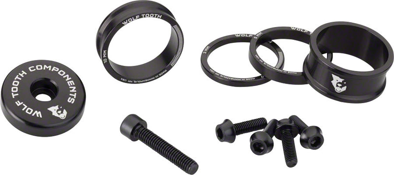 Load image into Gallery viewer, Premium Alloy Headset Spacer Kits with Integrated Top Caps — Customizable Colors &amp; Sizes for Bike Styling, Performance, and Compatibility
