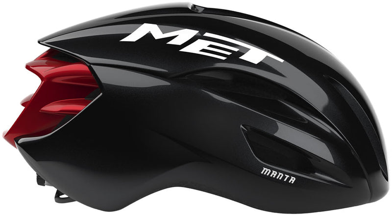 Load image into Gallery viewer, MET Manta Helmet - Black/Red Glossy, Medium
